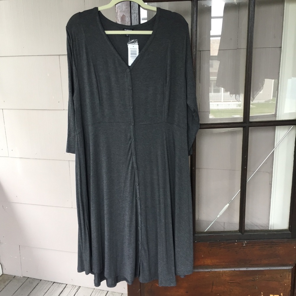 Full button down dress